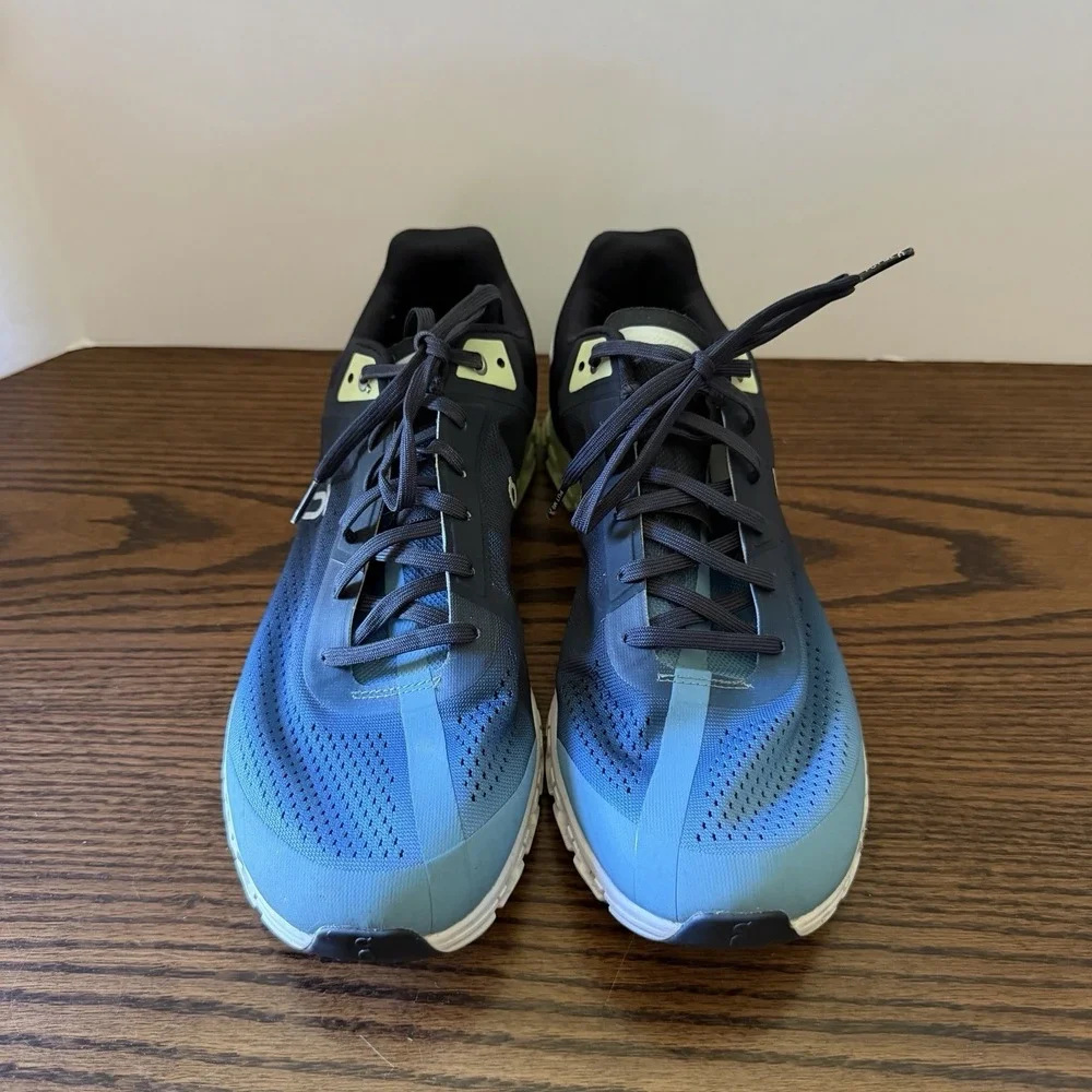 On Running Shoes Men's Blue Mesh CloudTec Road Sneakers 35.99034 Size 11.5